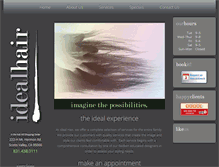 Tablet Screenshot of idealhairsalon.com